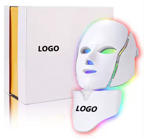 máscara de terapia facial con luz LED