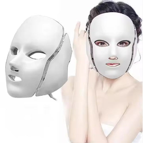 máscara de terapia facial con luz LED