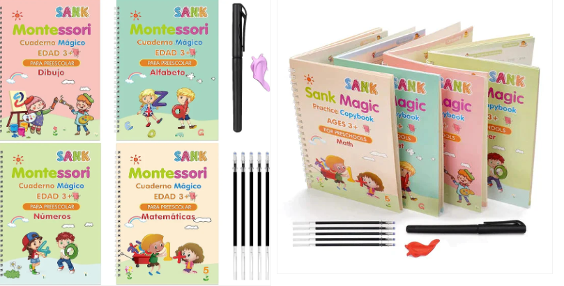 Kit de caligrafía ( kit 4 libros)