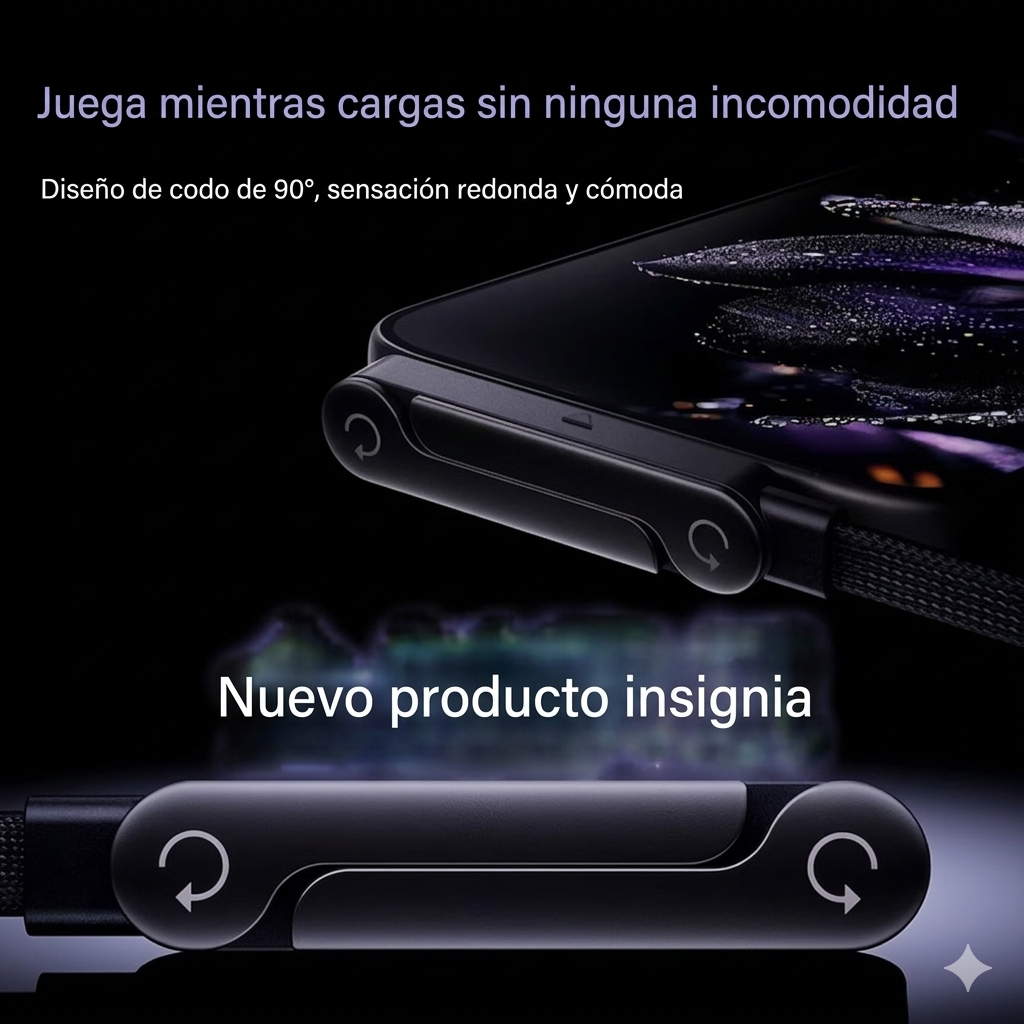 Cable 2 en 1 cargador y soporte