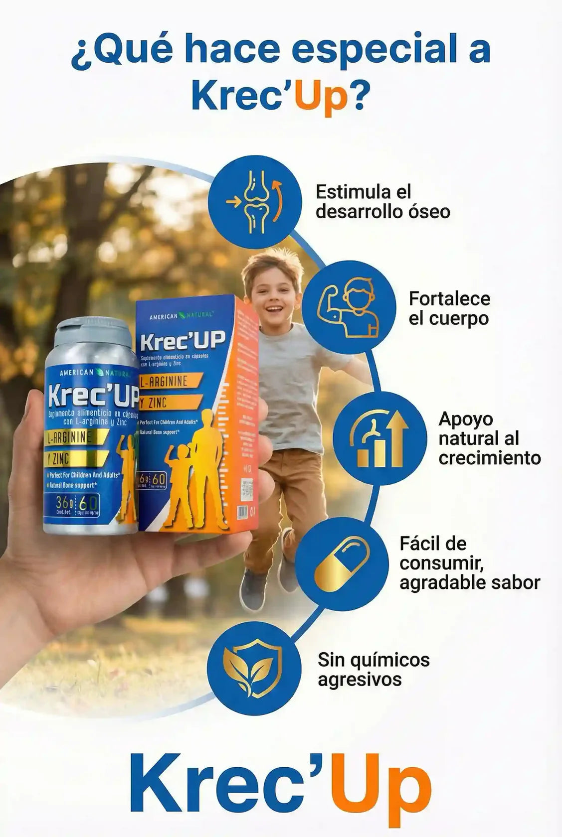 Krec’Up™ – Fórmula con L-Arginina + Zinc