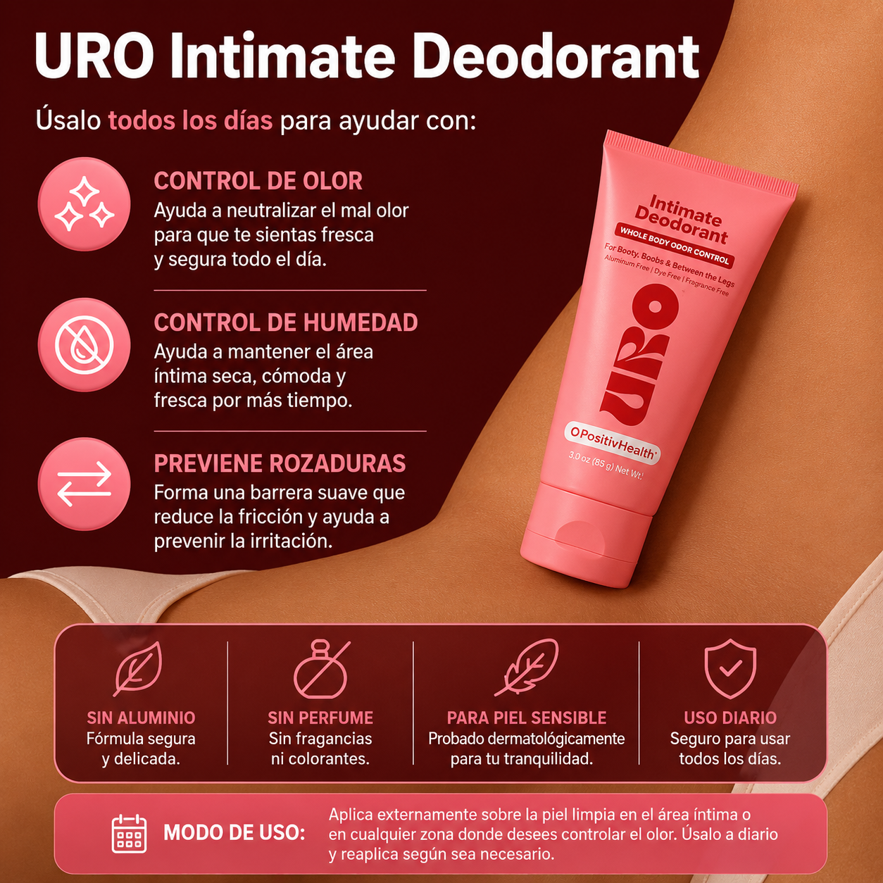 Desodorante En Crema Intimo Uro