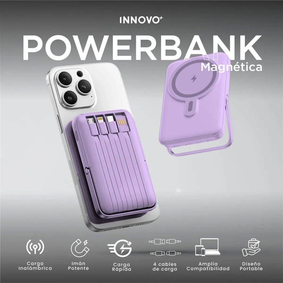 Power Bank Inalámbrico Magnético