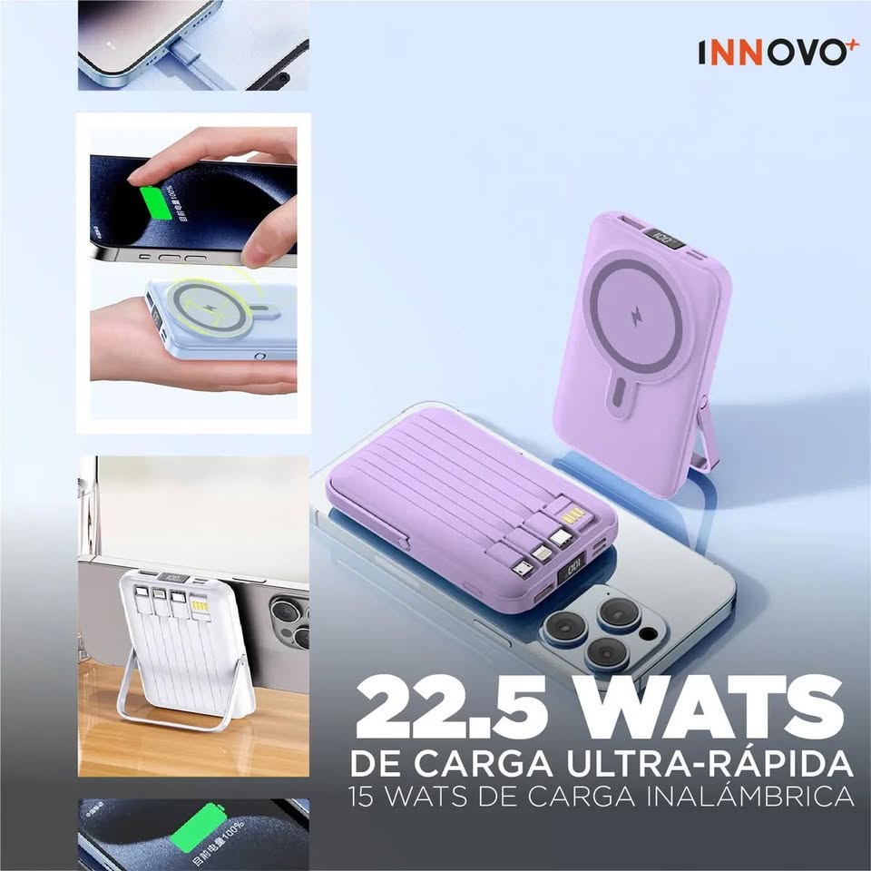 Power Bank Inalámbrico Magnético