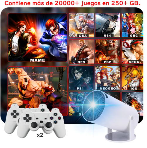 Proyector con juegos HY-300 Plus LED