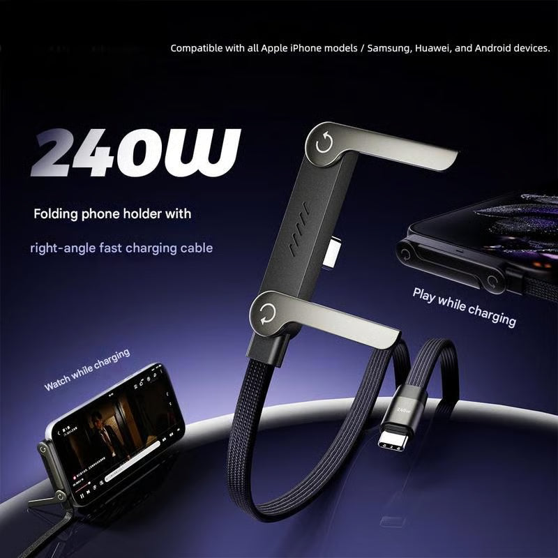Cable 2 en 1 cargador y soporte