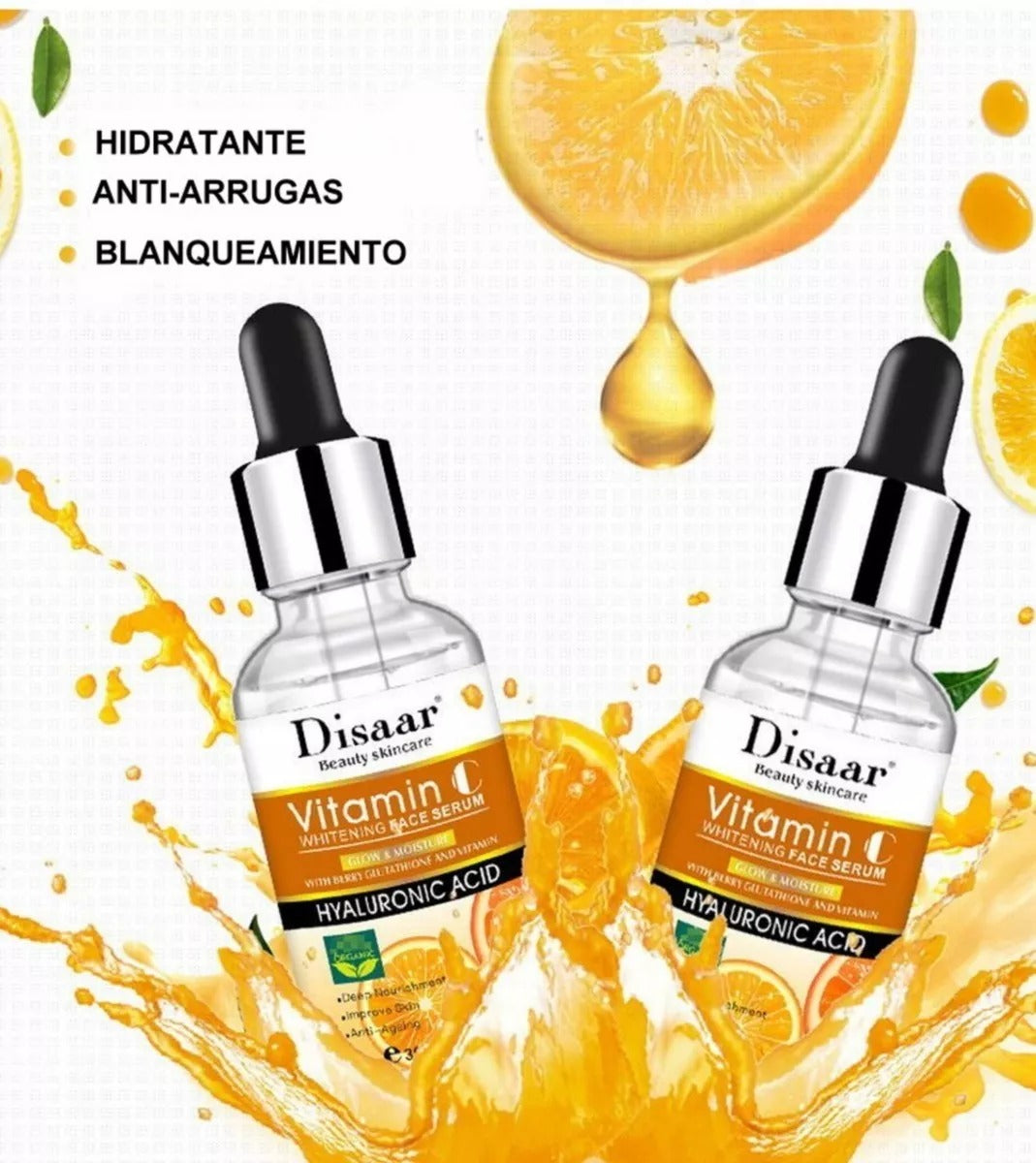 Serum Facial Vitamina C 100% Orgánico
